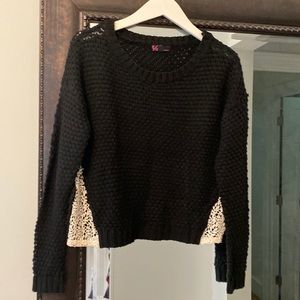 T/O sweater lace on sides excellent condition